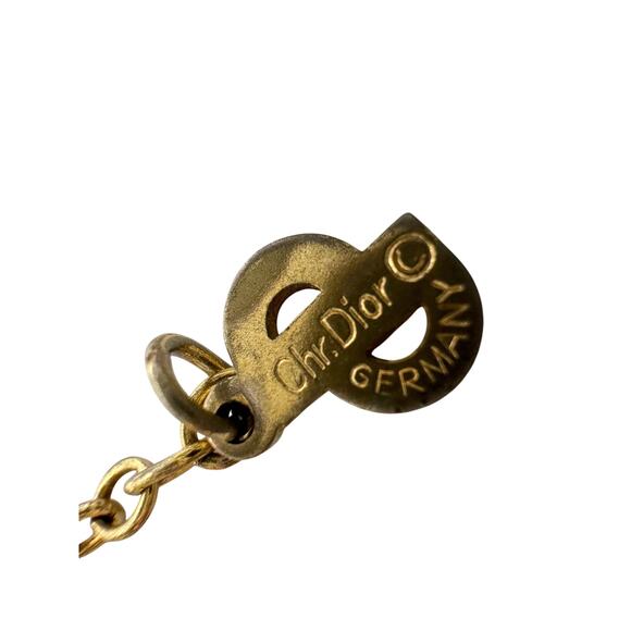 Christian Dior Seashell w Crystals Necklace - Vintage! - Picture 3 of 16